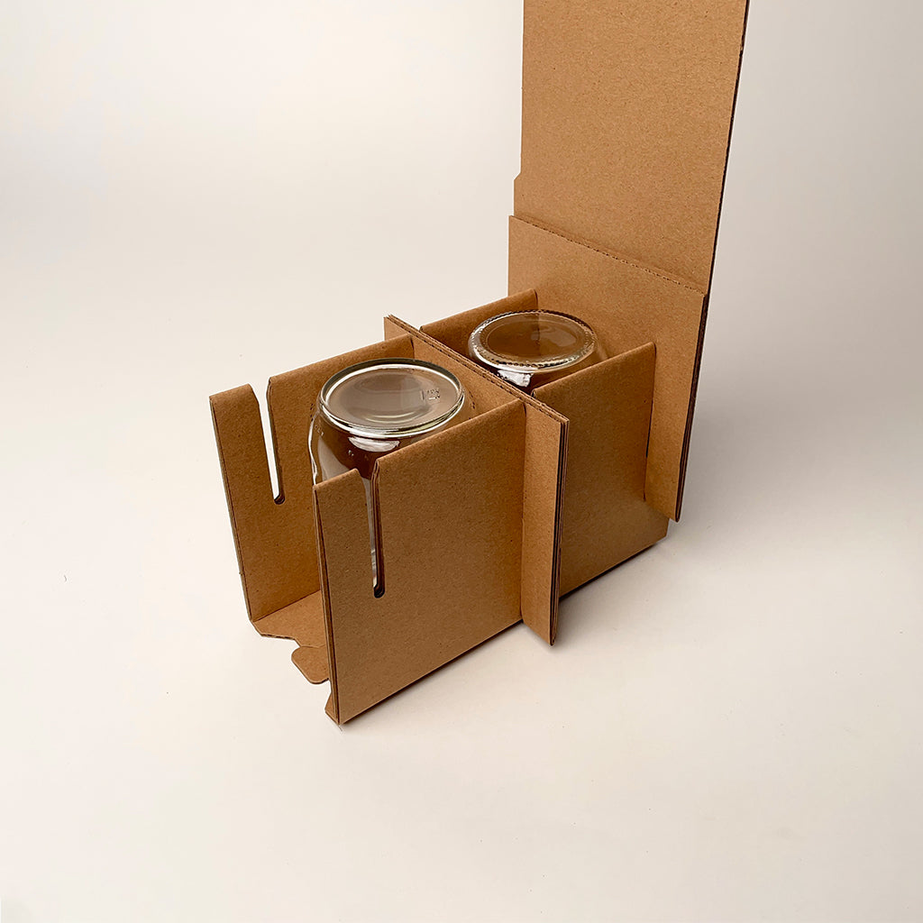 16 oz Pint Ball Regular Mouth Mason Jar 2-Pack Shipping Box assembly 3