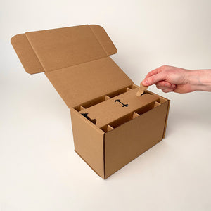 16 oz Pint Ball Regular Mouth Mason Jar 2-Pack Shipping Box unboxing 2