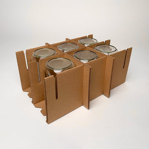 16 oz Pint Ball Regular Mouth Mason Jar 6-Pack Shipping Box assembly 2
