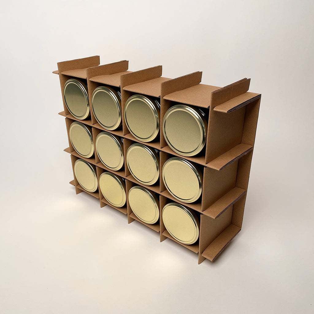 CandleScience 16 oz Large Salsa Jar 12-Pack Shipping Box assembly 2