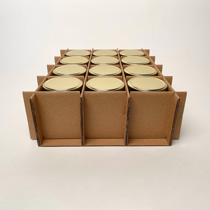 CandleScience 16 oz Large Salsa Jar 12-Pack Shipping Box assembly 3