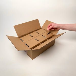 16 oz Salsa Jar 6-Pack Shipping Box unboxing 2