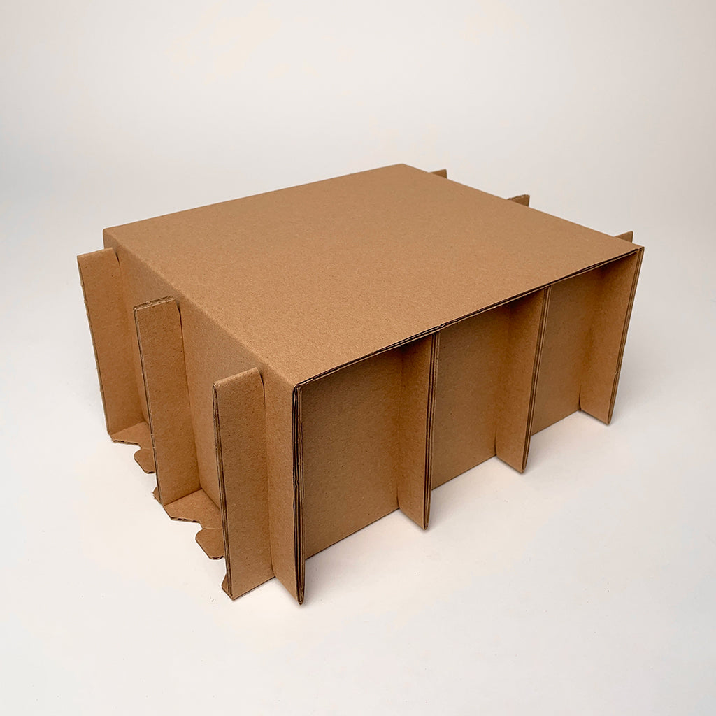 16 oz Square Mason Jar 12-Pack Shipping Box assembly 5