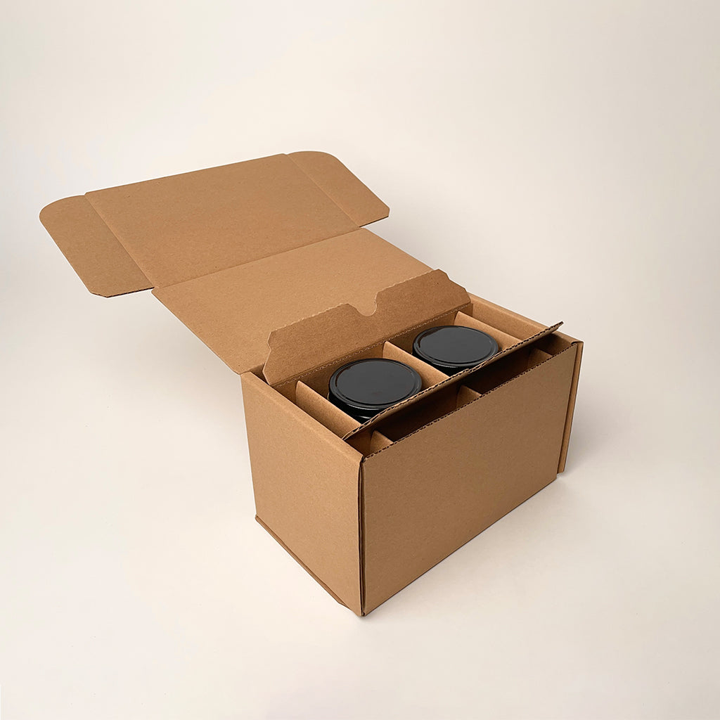 16 oz Square Mason Jar 2-Pack Shipping Box unboxing 3