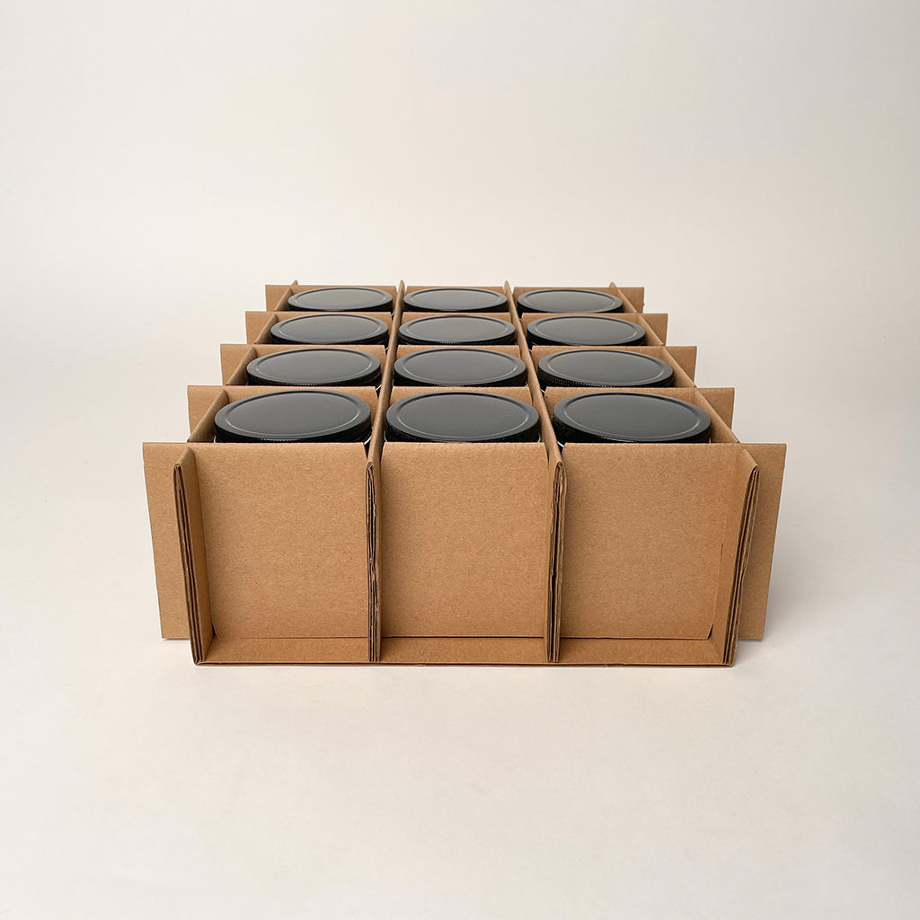 Shipping Box with Inserts (Fits 128 1-gram jars) – Brand King