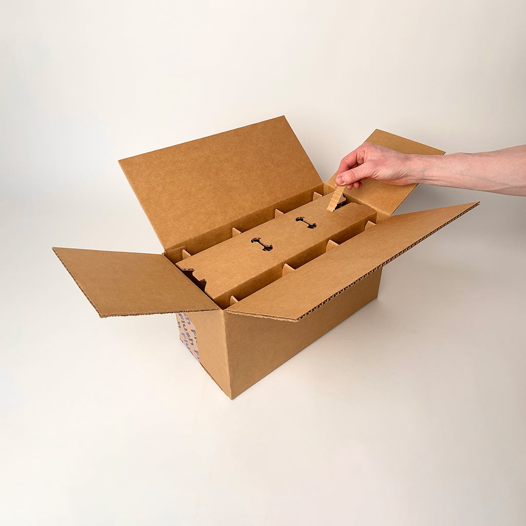 32 oz Quart Ball Wide Mouth Mason Jar 3-Pack Shipping Box unboxing 2