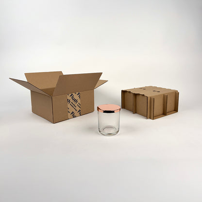 4-Pack Shipping Box for Makesy 12 oz Aura available from Flush Packaging