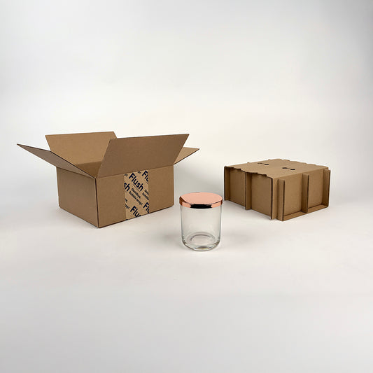 4-Pack Shipping Box for Makesy 12 oz Aura available from Flush Packaging