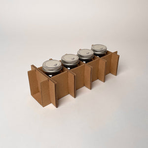 4 oz Ball Mini Mason Jar 4-Pack Shipping Box assembly 1