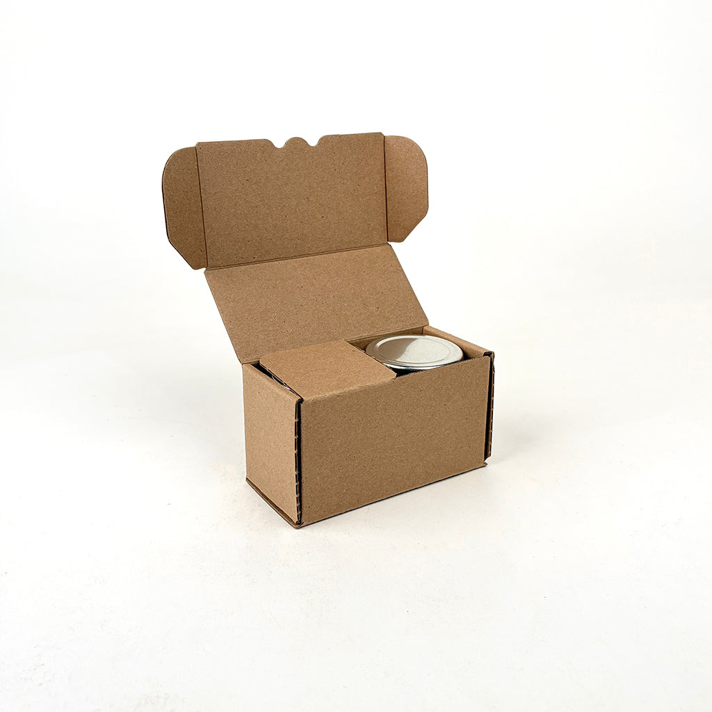 4 oz Straight Sided Glass Jar 2-Pack Retail Box unboxing 1