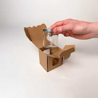 4 oz Straight Sided Glass Jar Retail Box Gift Box unboxing 5