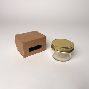 4 oz Tapered Mason Jar Retail Packaging for Candles available from Flush Packaging