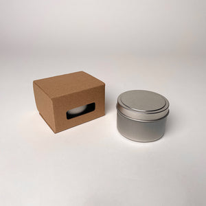 6 oz Candle Tin Retail Box Gift Box for Candles available from Flush Packaging
