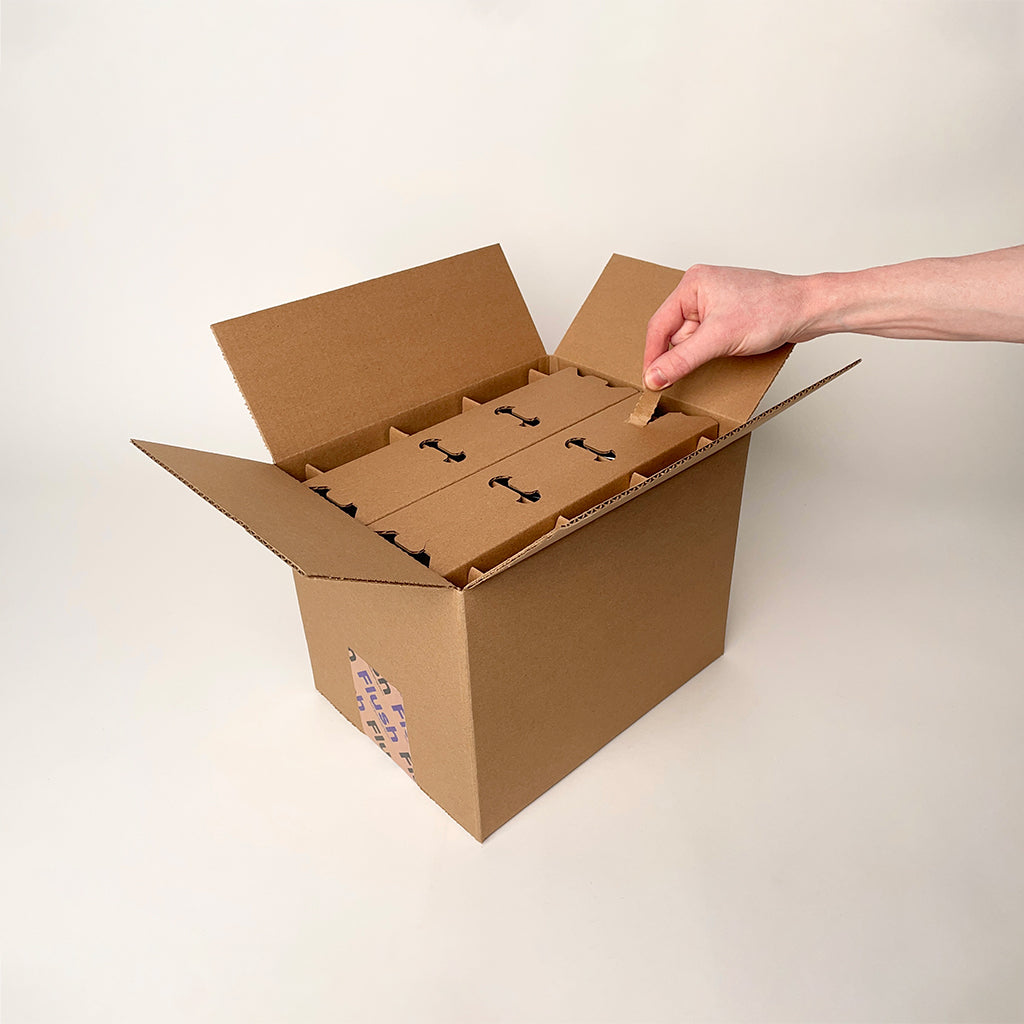 8 oz Half Pint Ball Regular Mouth Mason Jar 12-Pack Shipping Box unboxing 2