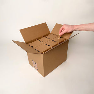 8 oz Half Pint Ball Regular Mouth Mason Jar 12-Pack Shipping Box unboxing 2