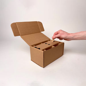 8 oz Half Pint Ball Regular Mouth Mason Jar 2-Pack Shipping Box unboxing 2