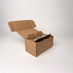 8 oz Half Pint Ball Regular Mouth Mason Jar 2-Pack Shipping Box unboxing 3