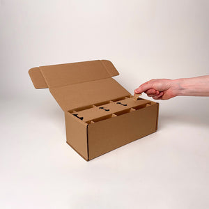 8 oz Half Pint Ball Regular Mouth Mason Jar 3-Pack Shipping Box unboxing 2
