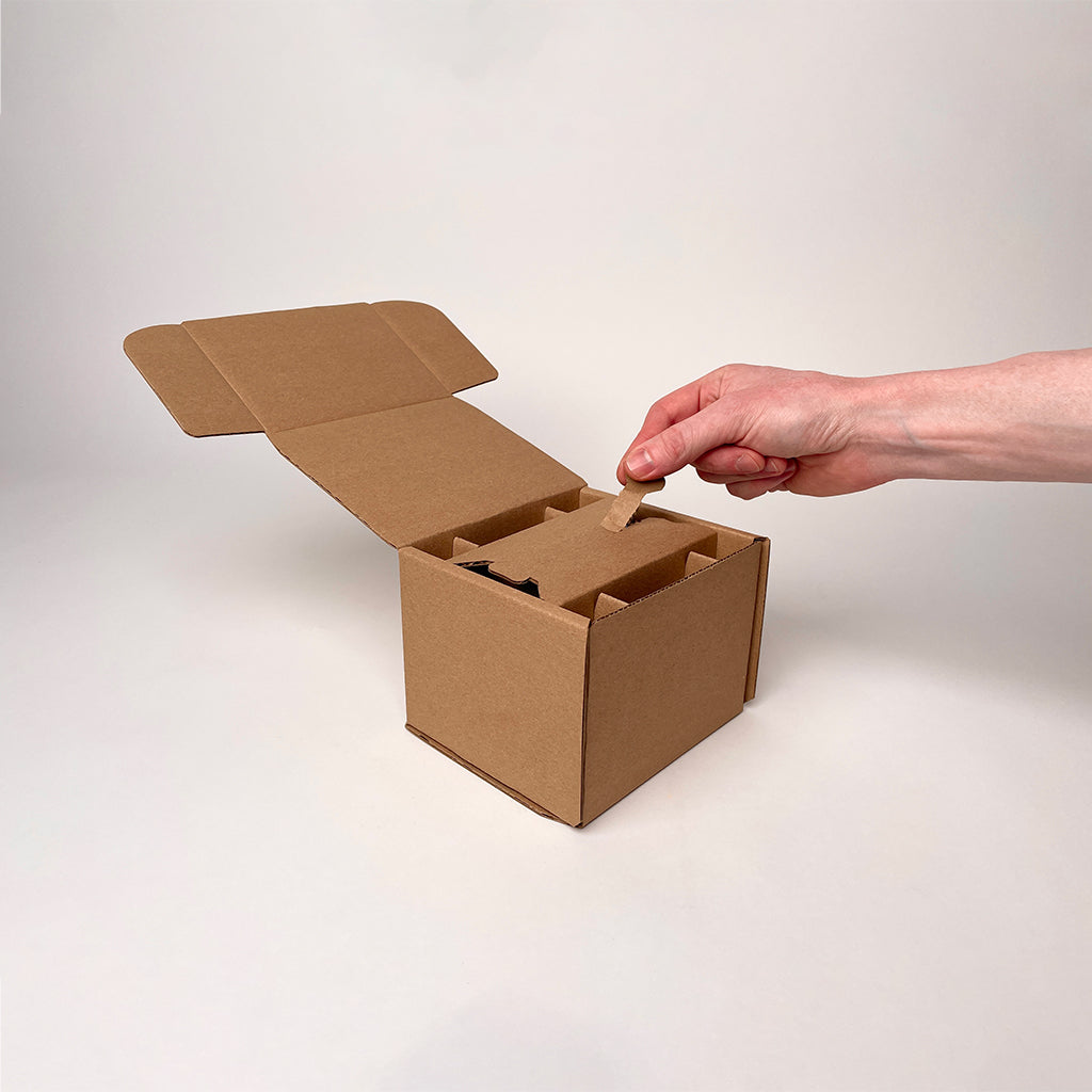 8 oz Half Pint Ball Regular Mouth Mason Jar Shipping Box unboxing 2