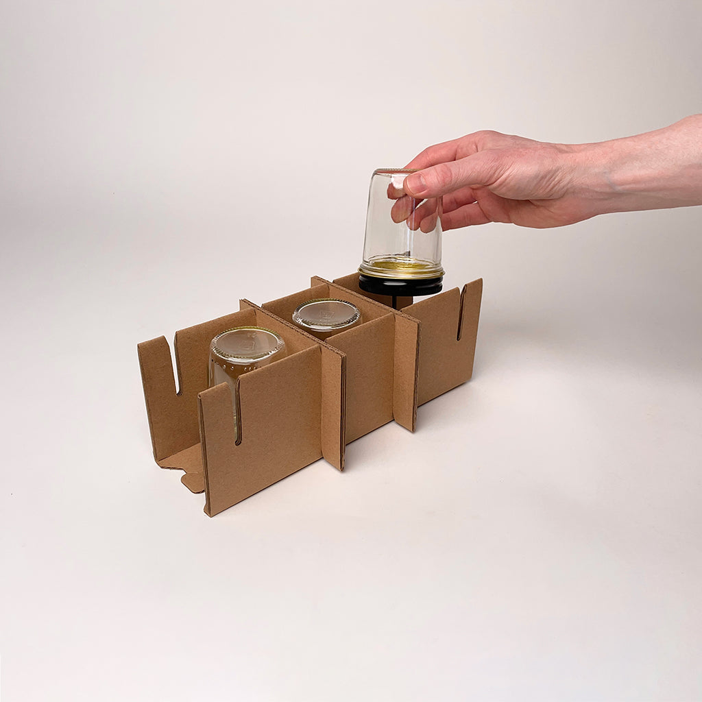 8 oz Jelly Jar 3-Pack Shipping Box assembly 1