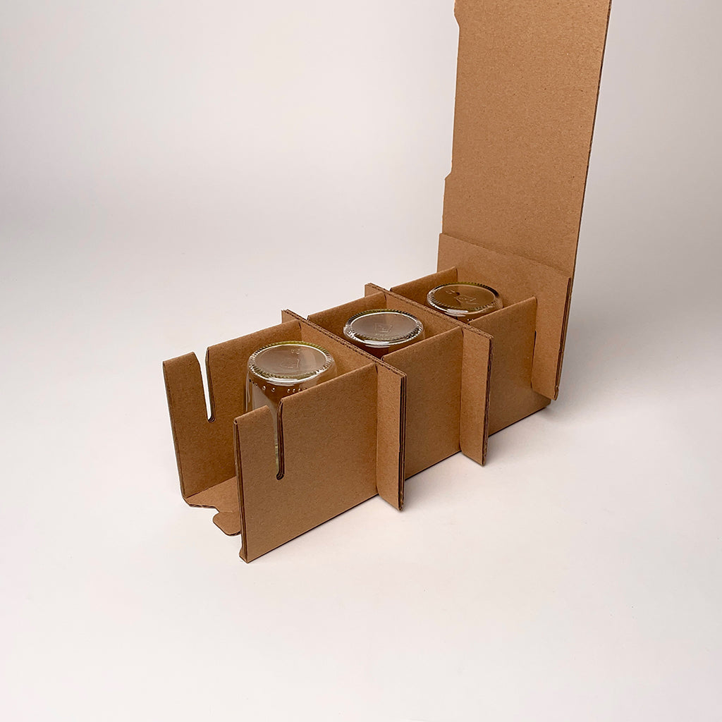 8 oz Jelly Jar 3-Pack Shipping Box assembly 3