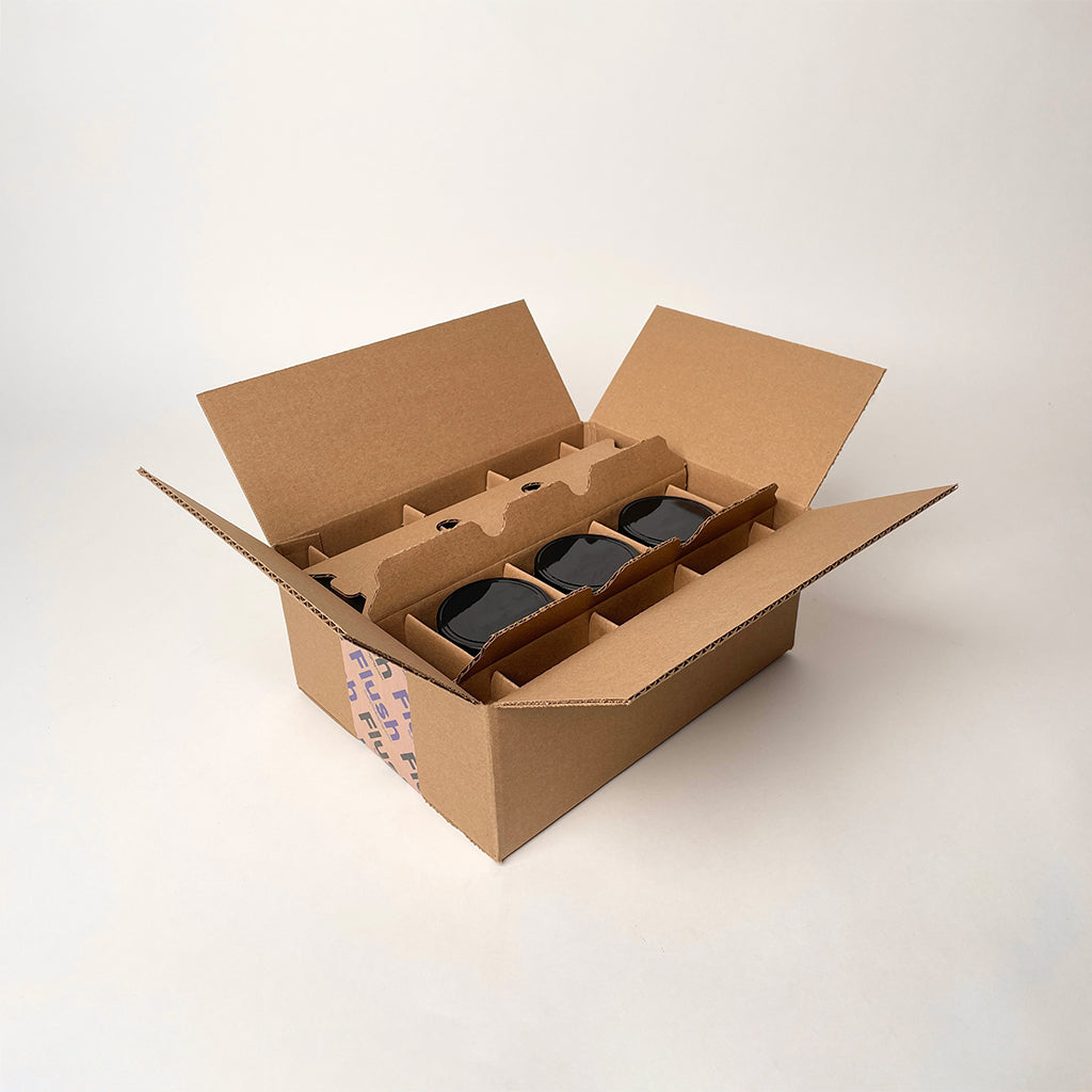 8 oz Jelly Jar 6-Pack Shipping Box unboxing 3