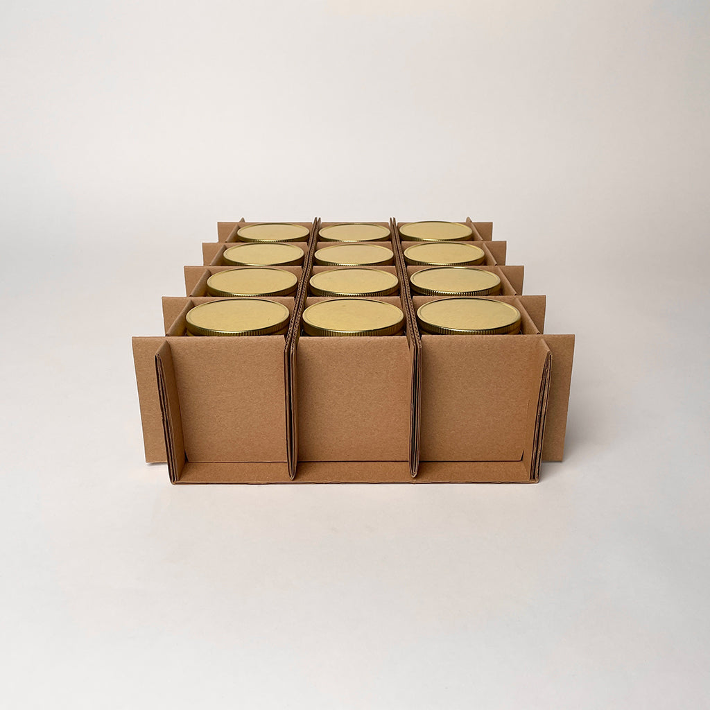 8 oz Straight Sided Jelly Jar 12-Pack Shipping Box assembly 3