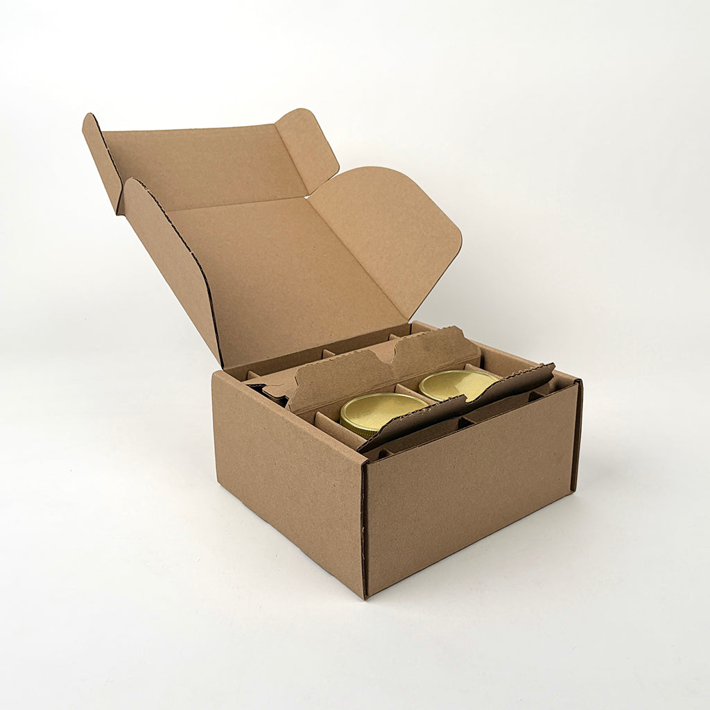 8 oz Straight Sided Jelly Jar 4-Pack Shipping Box unboxing 2
