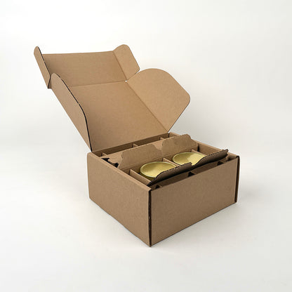 8 oz Straight Sided Jelly Jar 4-Pack Shipping Box unboxing 2