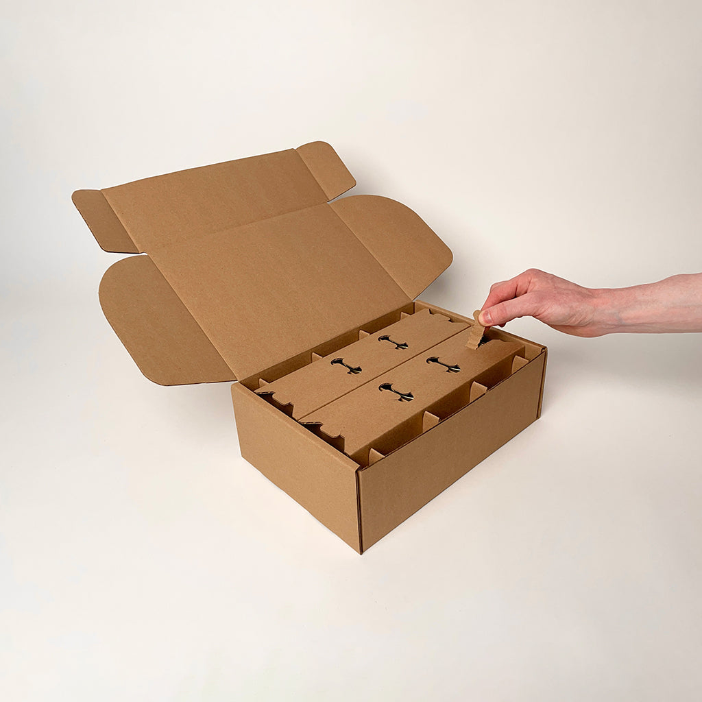 8 oz Straight Sided Jelly Jar 6-Pack Shipping Box unboxing 2