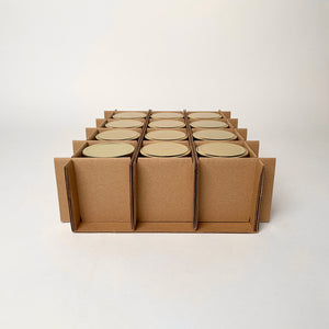 9 oz Straight Sided Glass Jar 12-Pack Shipping Box assembly 3