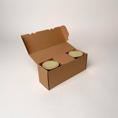 9 oz Straight Sided Glass Jar 3-Pack Retail Box for candles assembly 2