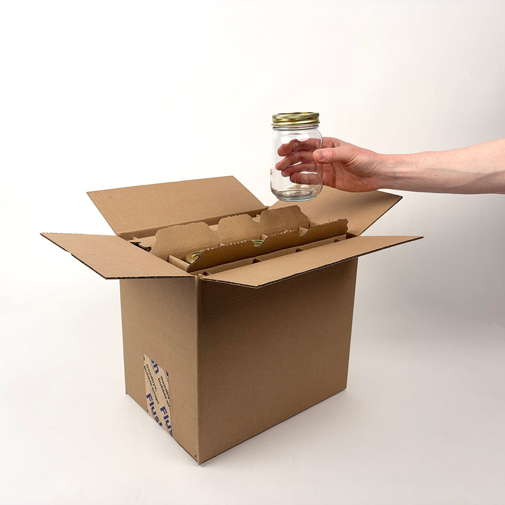 Anchor Hocking 16 oz Canning Jar 12-Pack Shipping Box unboxing 2
