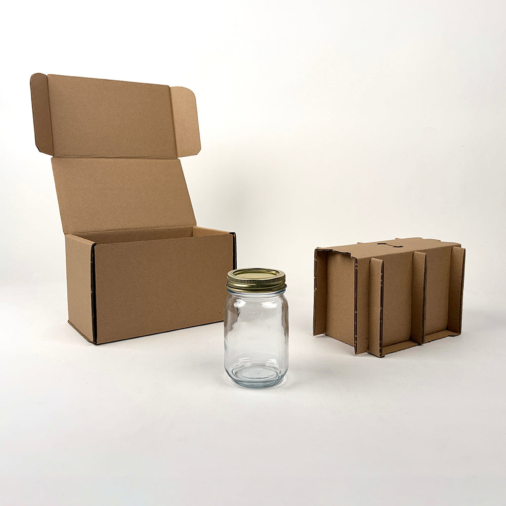 Anchor Hocking 16 oz Canning Jar 2-Pack Shipping Box available from Flush Packaging