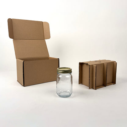 Anchor Hocking 16 oz Canning Jar 2-Pack Shipping Box available from Flush Packaging