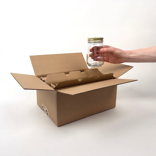 Anchor Hocking 16 oz Canning Jar 6-Pack Shipping Box unboxing 2