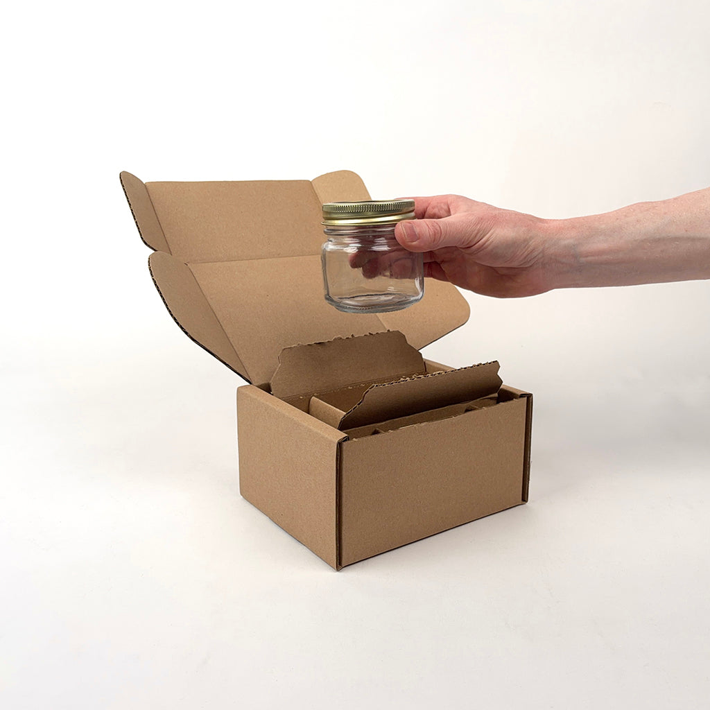 Anchor Hocking 8 oz Canning Jar Shipping Box unboxing 2
