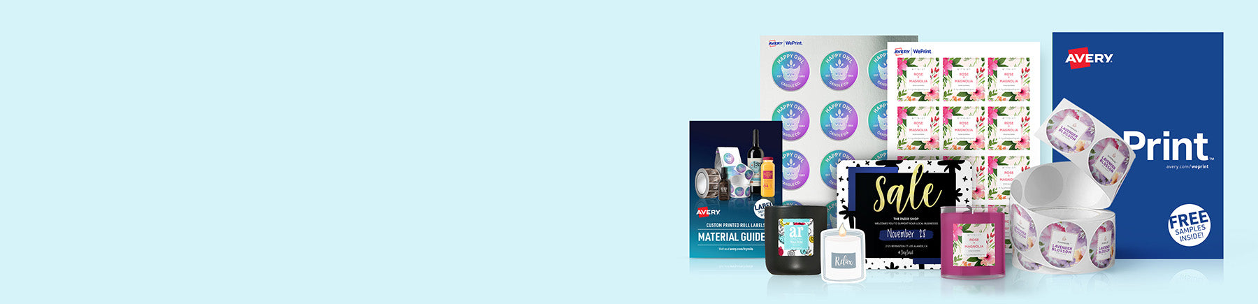 Get free samples of Avery labels & cards