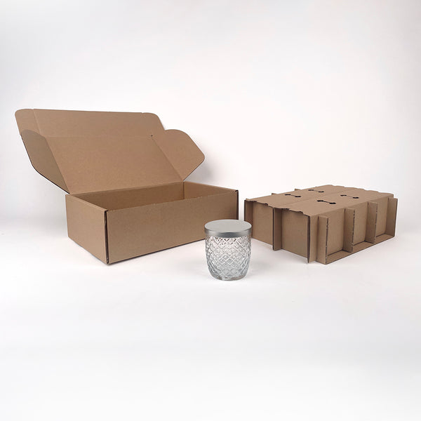 Cross Pack Box CandleScience 10 oz Cross Hatch Tumbler | Candle Shipping Boxes