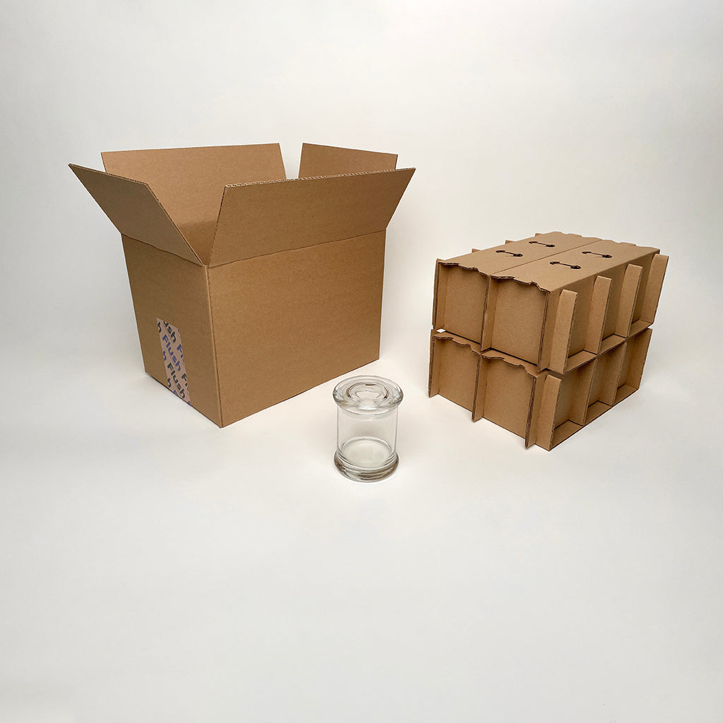 CandleScience 12 oz Status Jar 12-Pack Shipping Box for candles available from Flush Packaging