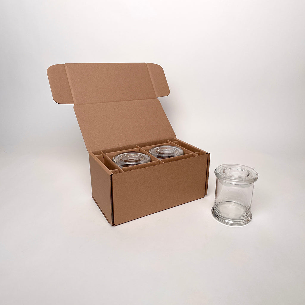 CandleScience 12 oz Status Jar 2-Pack Shipping Box for Candles available from Flush Packaging