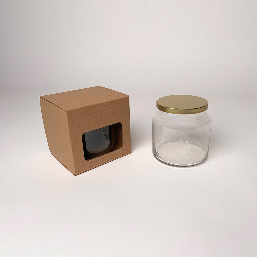 CandleScience 16 oz Apothecary Jar Retail Box for Candles available from Flush Packaging