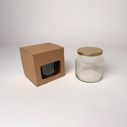 CandleScience 16 oz Apothecary Jar Retail Box for Candles available from Flush Packaging