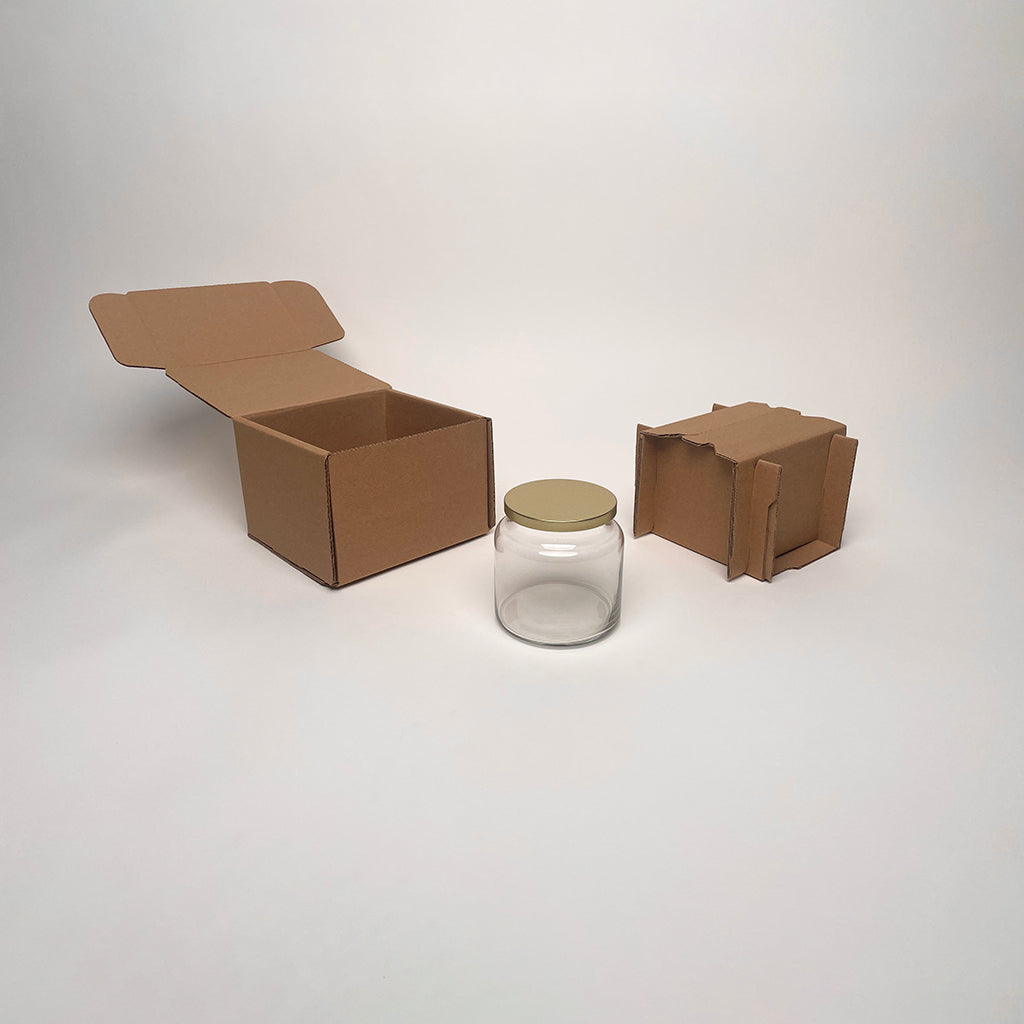 CandleScience 16 oz Apothecary Jar Shipping Box for candles available from Flush Packaging