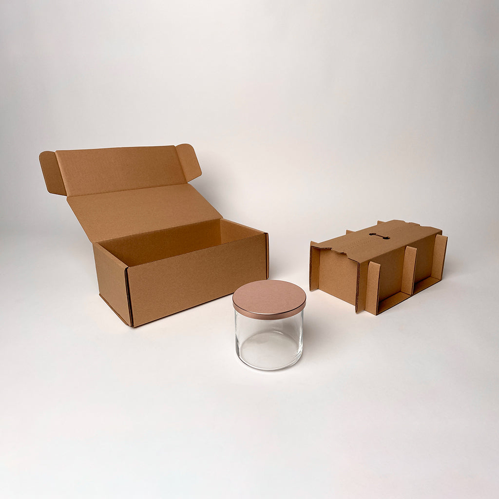 CandleScience 3 Wick Tumbler 2-Pack Shipping Box for candles available from Flush Packaging
