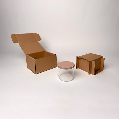 CandleScience 3-Wick Tumbler Shipping Box for candles available from Flush Packaging