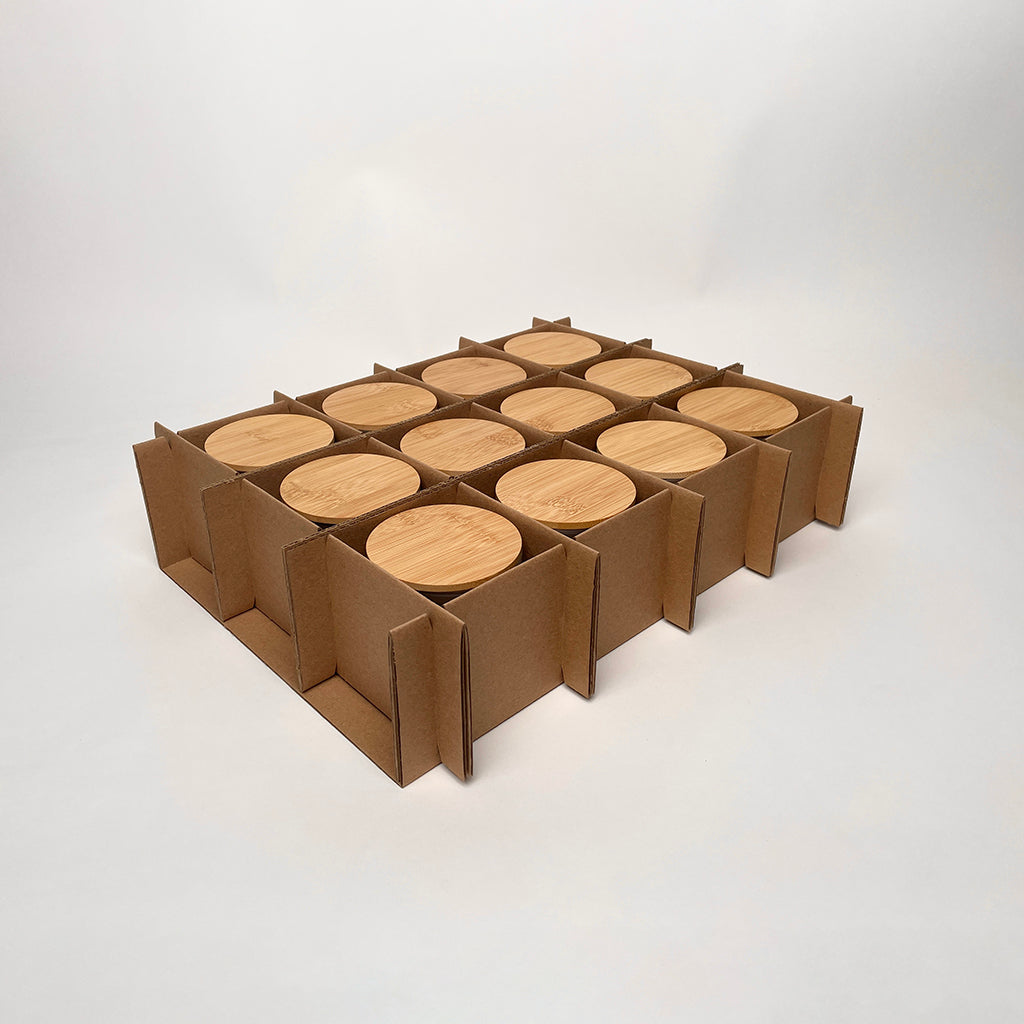 CandleScience Frosted Tumbler 12-Pack Shipping Box for candles assembly 1