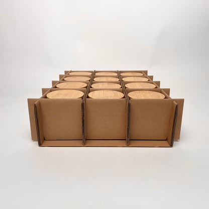 CandleScience Frosted Tumbler 12-Pack Shipping Box for candles assembly 2