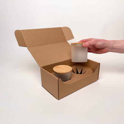 CandleScience Frosted Tumbler 2-Pack Shipping Box for candles unboxing