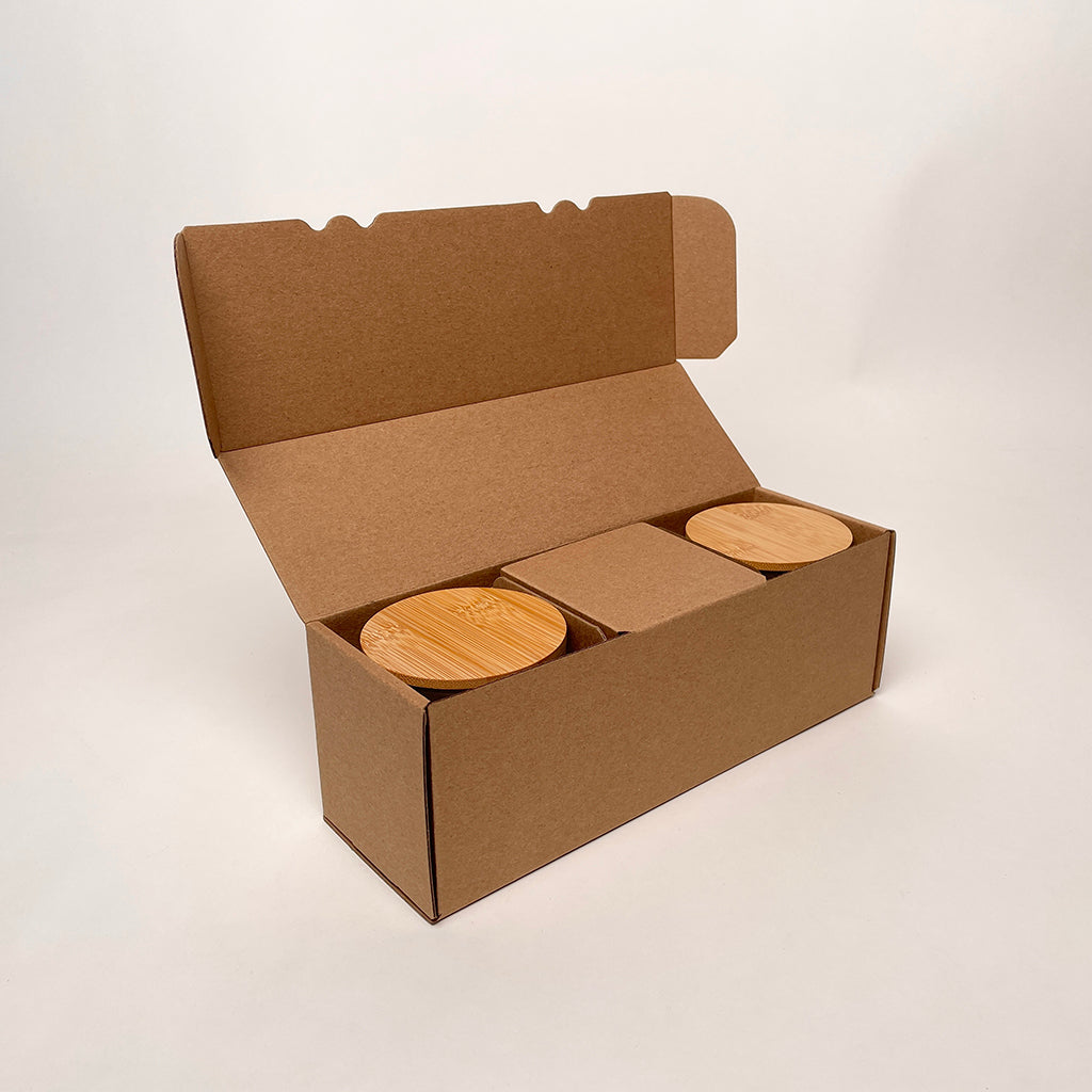 CandleScience Frosted Tumbler 3-Pack Retail Box for candles available from Flush Packaging